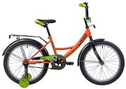 Велосипед NOVATRACK VECTOR 20" (2019) (Велосипед NOVATRACK 20", VECTOR, оранжевый, защита А-тип, тормоз нож, крылья и багажник чёрн.)