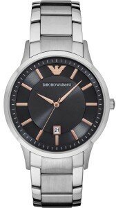 Наручные часы EMPORIO ARMANI Renato, серебряный, серый
