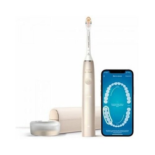 Звуковая зубная щетка Philips Sonicare 9900 Prestige HX9992 золотистое шампанское 3003300₽