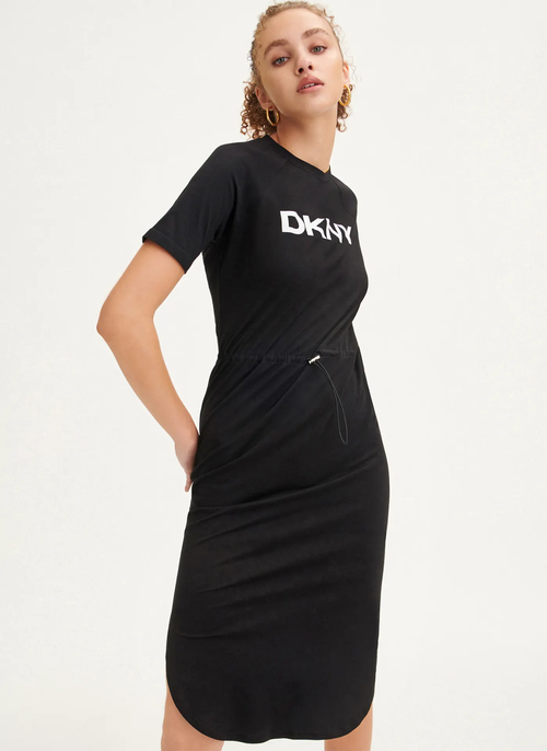 Платье DKNY Logo Drawstring Waist