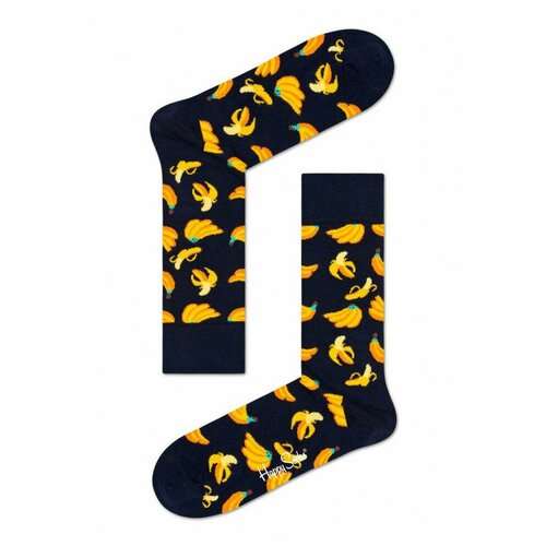 Носки унисекс Banana Sock с принтом в виде бананов 29, черный