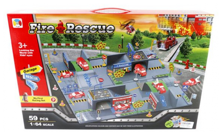 Игровой набор Shantou Gepai Паркинг пожарная станция P2588