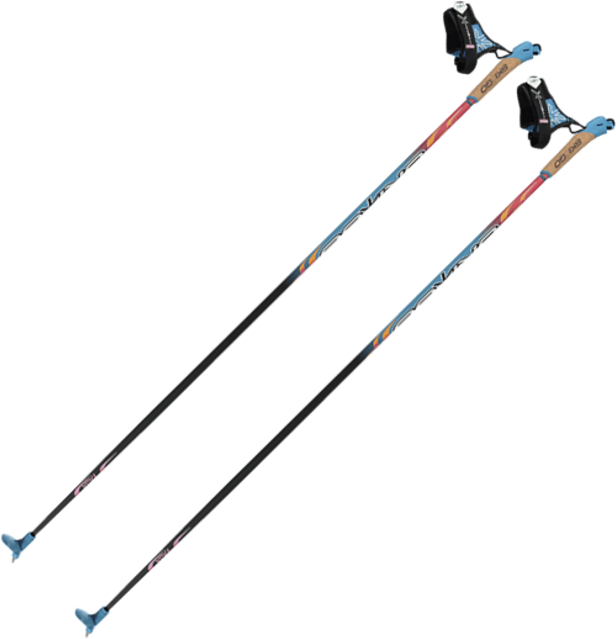 Лыжные палки SKIGO (25) Vasa (Карбон 50%+Стекло 50%) (красный) (155)