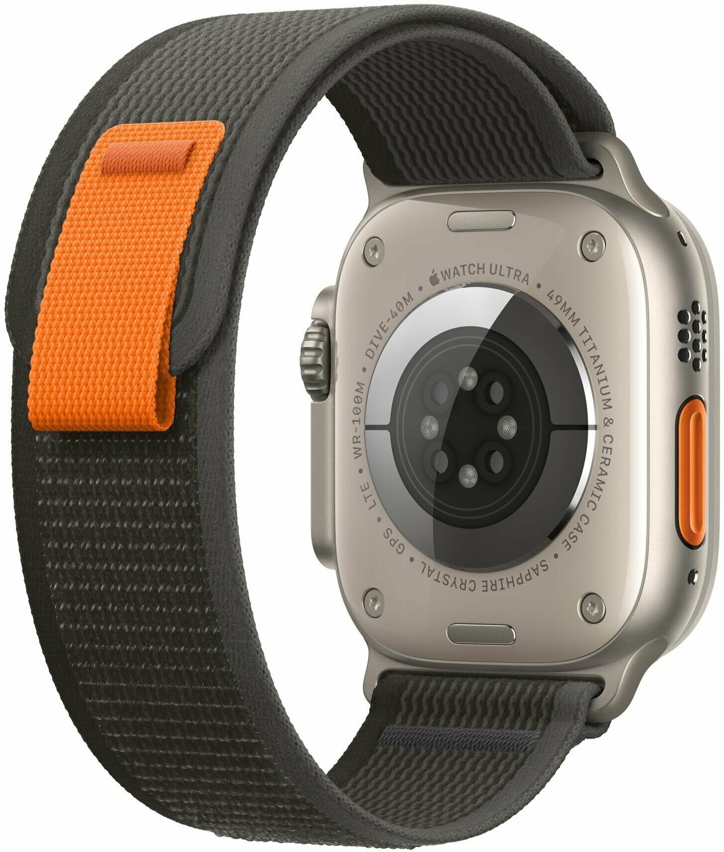 Ремешок для смарт-часов Apple Watch Series 1 2 3 4 SE 5 6 7 8 ultra нейлоновый тканевый браслет Trail loop 42/44/45/49 мм, серый черный