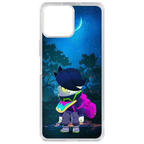 Силиконовый чехол / накладка Krutoff Clear Case Brawl Stars-Орочи Эдгар для Honor X8 чехол накладка krutoff clear case brawl stars орочи эдгар для honor x9