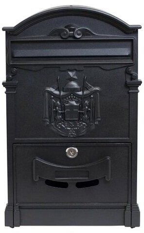 Ящик почтовый аллюр №4010 черный - фотография № 3