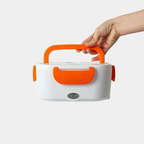 Ланч-бокс с подогревом автомобильный оранжевый контейнер для еды электрический бокс из нержавеющей стали автомобильный 786₽