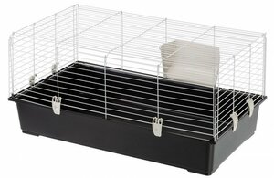 Клетка для грызунов, кроликов Ferplast Rabbit 100 new 95х57х46 см бюджет черная 57052370EL