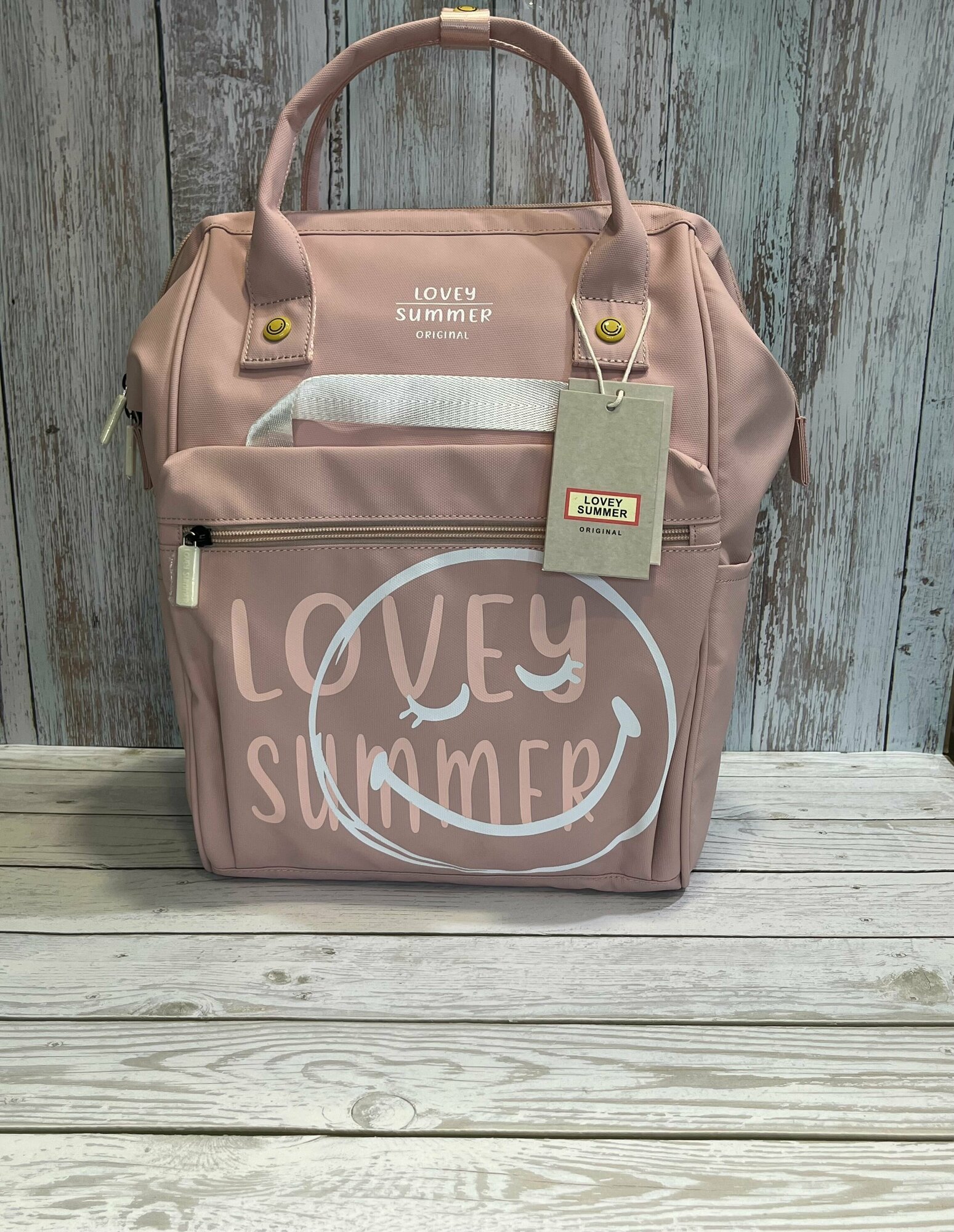 Lovey Summer рюкзак сумка, водоотталкивающий, городской Smail, розовый