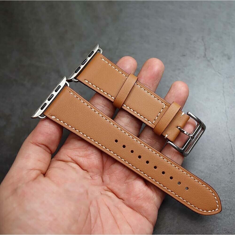 Кожаный ремешок для Apple Watch WIWU Leather watch band 38-40mm Brown