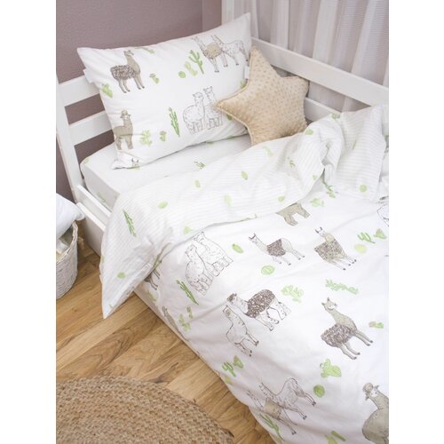 COROCOCO Постельное белье Лама 180х90 3450₽