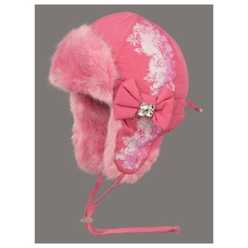 фото Шапка ушанка tutu, размер 50-52, розовый
