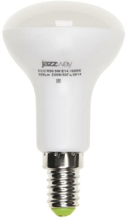 Лампа светодиодная PLED-ECO 5Вт R50 4000К нейтр. бел. E14 400лм 220-240В JazzWay 1037046A