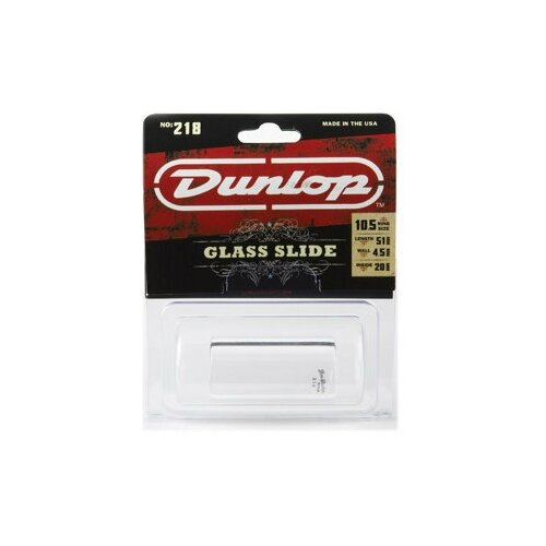 Слайд стелкянный, 20х29х51, размер 10.5, короткий Dunlop Glass Slide Heavy Medium Short 218 318 dunlop слайд стальной хромированный большой короткий dunlop