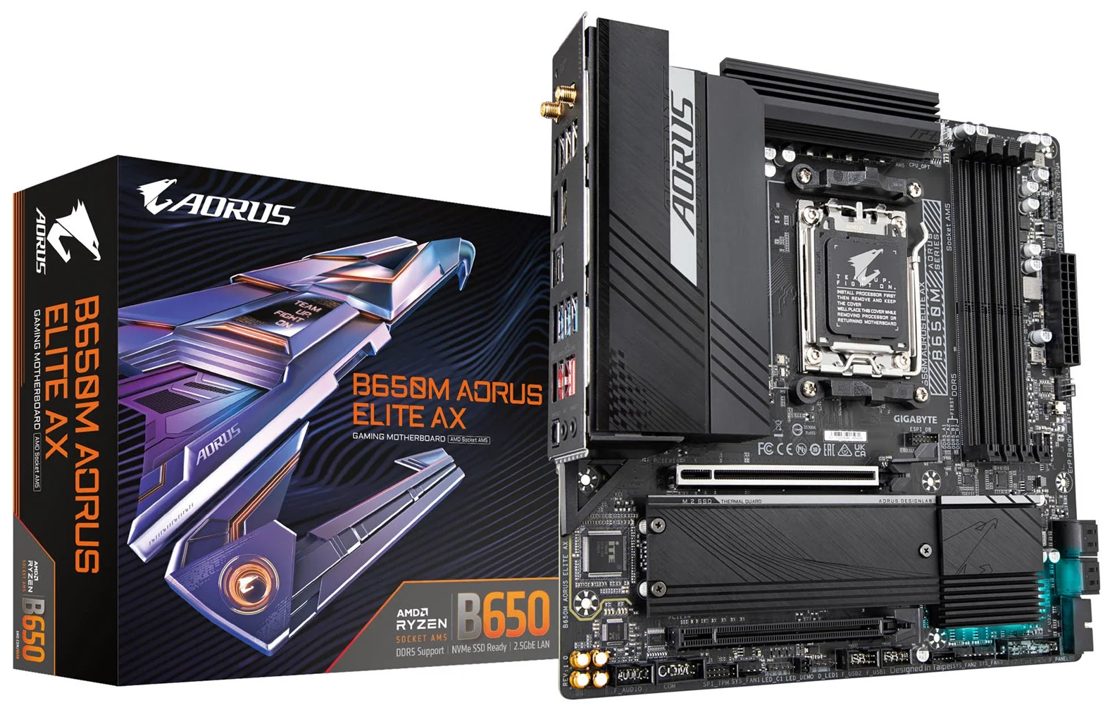 Материнская плата GIGABYTE B650M AORUS ELITE AX (rev 1x)