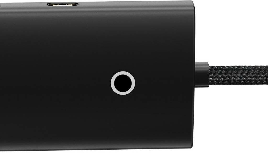 Хаб Baseus Lite Series 4-Port USB-A HUB Adapter (USB-A to USB 30x4 ) 1м (WKQX030401) черный