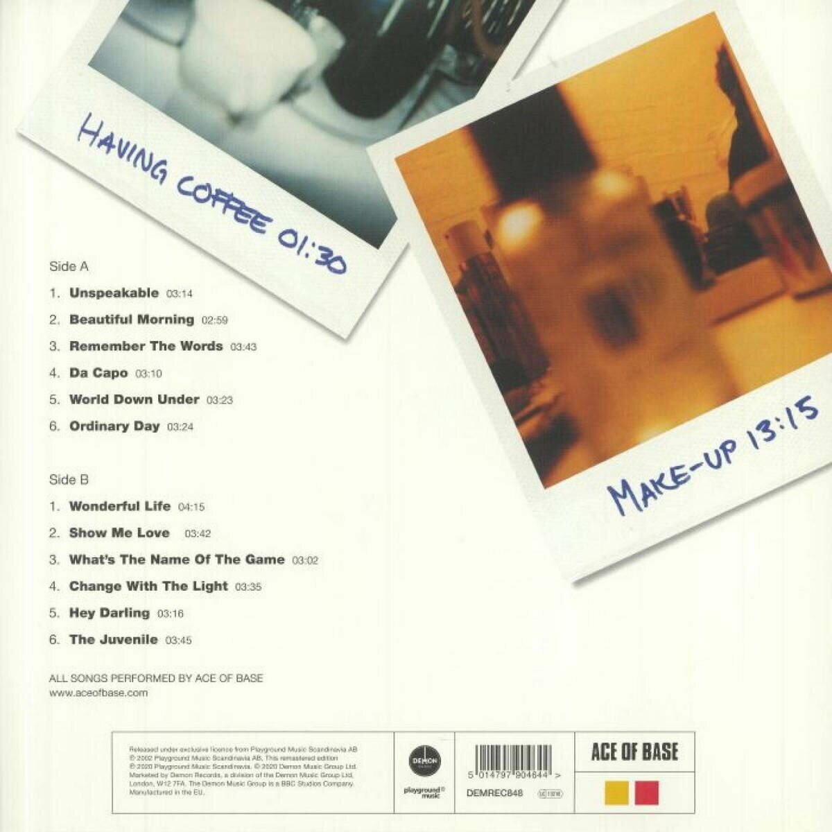 Demon records Ace Of Base. Da Capo (виниловая пластинка) Мистерия звука - фото №3