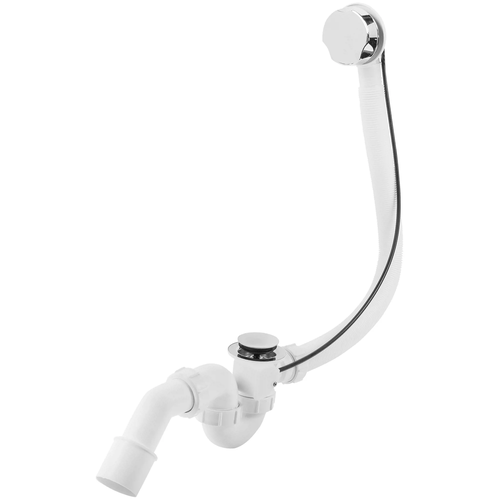 Трубный (коленный) сифон для ванны McALPINE MRB2CB-PB с переливом трубный коленный сифон для душа для ванны mcalpine mrb11 с переливом