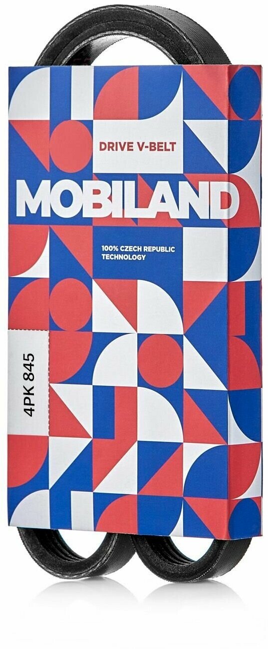 Ремень приводной Mobiland 501240845 поликлиновый Kia Rio 2, седан, Hyundai Accent 2, Nissan Almera Tino, Kia Cerato