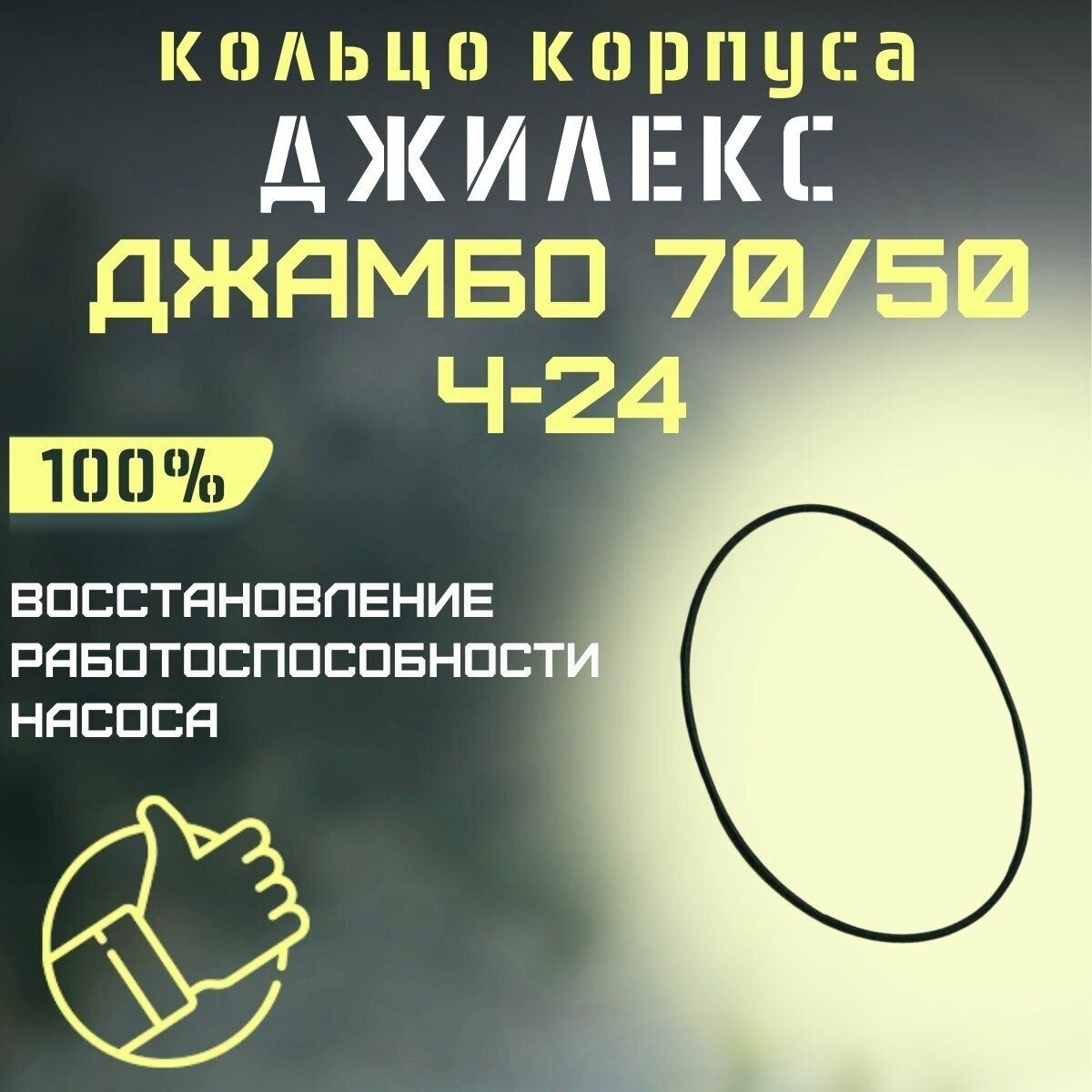 Уплотнительное кольцо корпуса насоса Джилекс Джамбо 70/50 Ч-24 (kolcokorp7050Ch24)