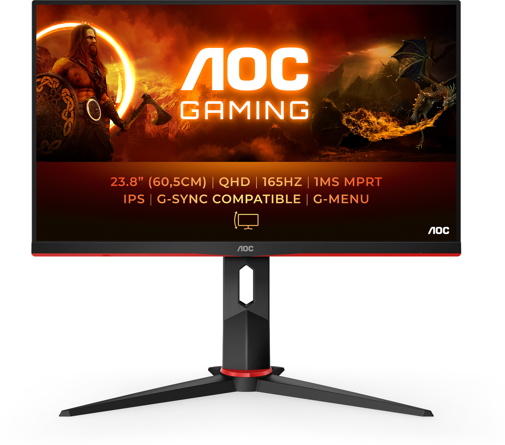 Игровой монитор AOC GAMING Q24G2A/BK