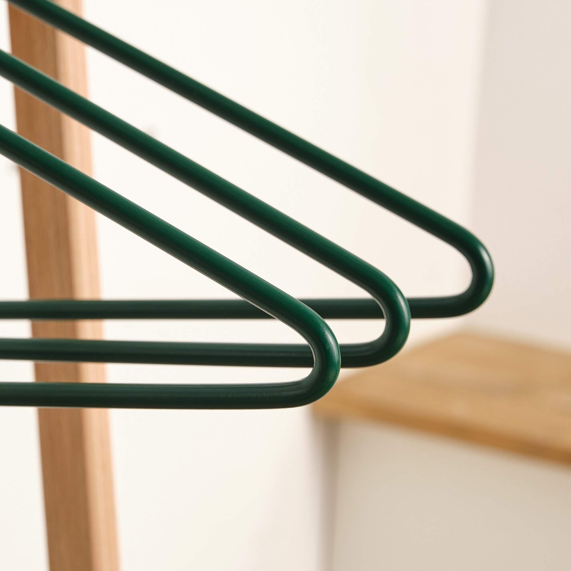 Набор вешалок Infinity 3 шт., 40,5х0,7х21,5 см, цвет зеленый - фотография № 4