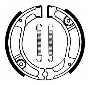 Колодки тормозные барабанные TRW MCS812