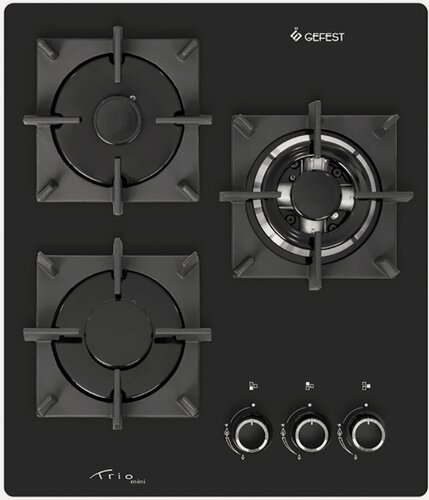 Изображение товара Газовая варочная панель Gefest ПВГ 2100-01 К33 45 см, 3 конфорки электроподжиг газконтроль, черный
