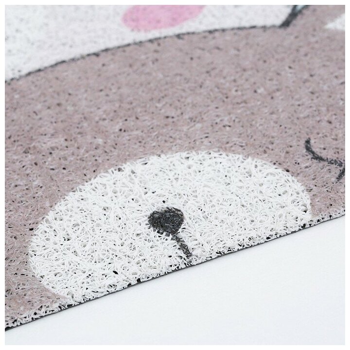 Коврик придверный грязезащитный Доляна «Мишки», 80×120 см - фотография № 4