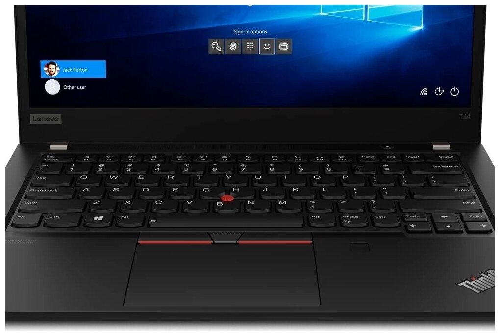 Ноутбук Lenovo ThinkPad T14 Gen 2 черный ENGKBD (20w1a10xcd) - фото №3