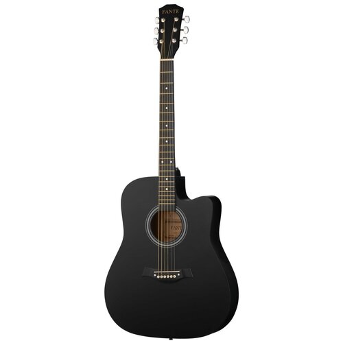 FT-221-BK Акустическая гитара 41, с вырезом, черная, Fante гитара акустическая fante ft 221 3ts