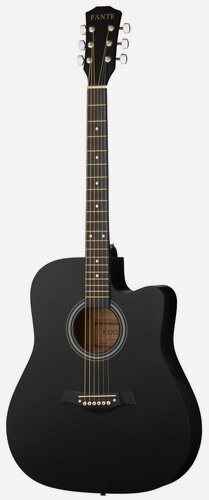 Изображение товара Акустическая гитара Fante FT-221-BK, с вырезом, 4/4, липа, черная