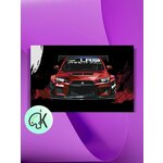 Картина по номерам на холсте Mitsubishi EVO X Art, 40 х 60 см - изображение