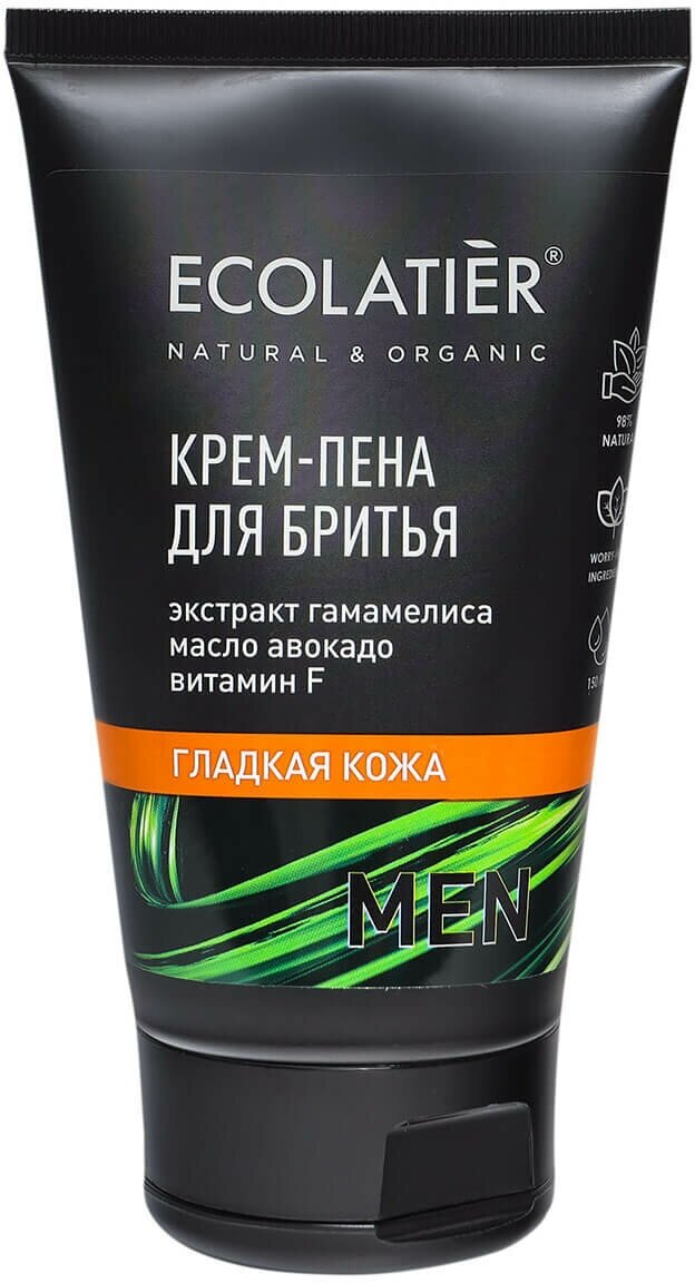 Ecolatier Крем-пена для бритья Гладкая кожа, 150 мл, Ecolatier