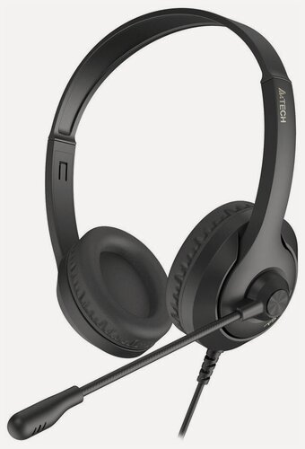Изображение товара Компьютерная гарнитура A4Tech Fstyler FH100i черный 1.8м накладные (FH100I STONE BLACK)