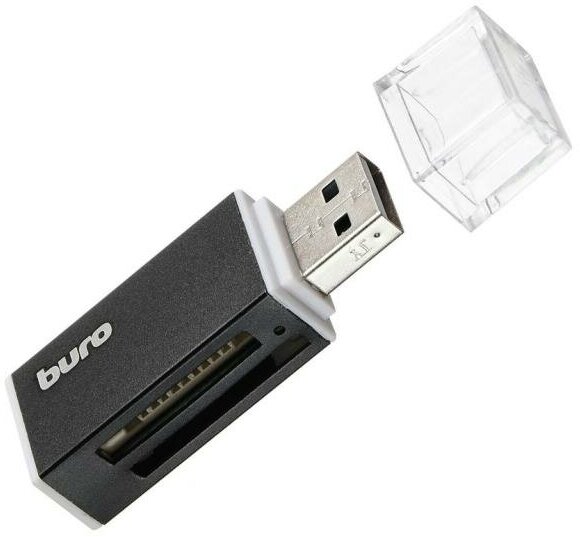 Устройство чтения карт памяти USB2.0 Buro BU-CR-3104 черный