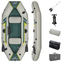 Лодка надувная Bestway "Ranger Elite X3 Raft", трехместная, весла, насос, сумка (65160)