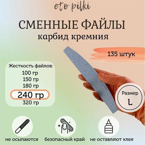 Eto Pilki/Сменные файлы серые для пилки-основы 