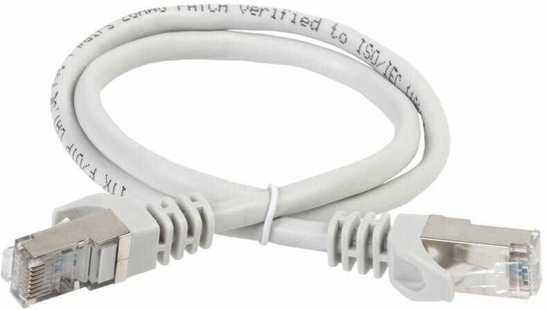 Патч-корд ITK вилка RJ-45, вилка RJ-45, кат.5е, ПВХ, 1.5м, серый [pc01-c5ef-1m5]