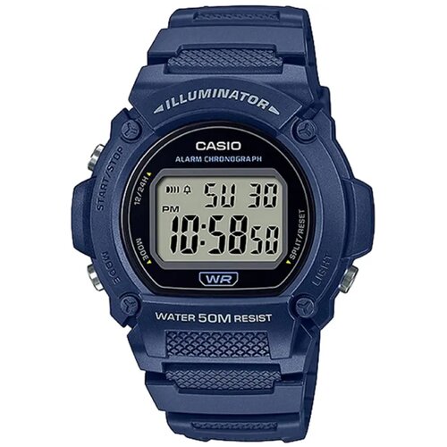 фото Наручные часы casio w-219h-2a, синий