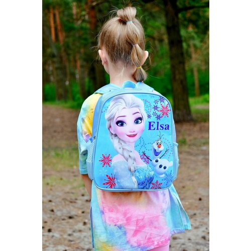 Рюкзак детский для девочек Эльза, дошкольный рюкзак Disney, в садик ранец каркасный Холодное сердце
