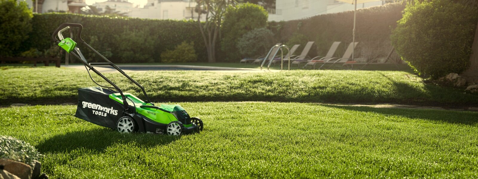 Аккумуляторная газонокосилка GreenWorks G40LM35K2 40В с АКБ 2 Ач и ЗУ (2501907UA) - фотография № 7