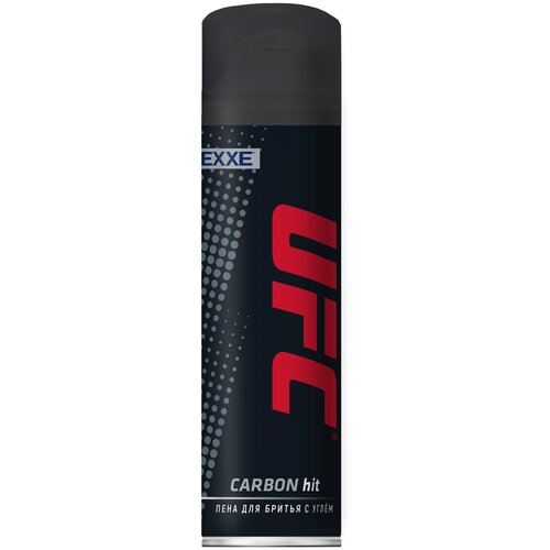 exxe пена для бритья ufc x exxe carbon hit с углём 200 мл Пена для бритья UFC x EXXE Carbon hit, с углем, 200 мл