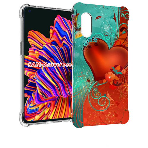 Чехол MyPads красивые-яркие-сердечки для Samsung Galaxy Xcover Pro 1 задняя-панель-накладка-бампер чехол mypads красивые яркие сердечки для samsung galaxy xcover pro 1 задняя панель накладка бампер