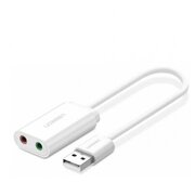 Аудиоадаптер Ugreen USB - AUX Jack 3.5 мм