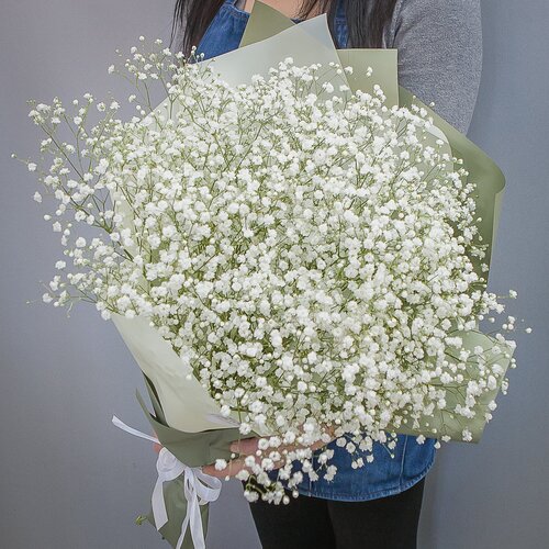Букет цветов из 11 белых гипсофил