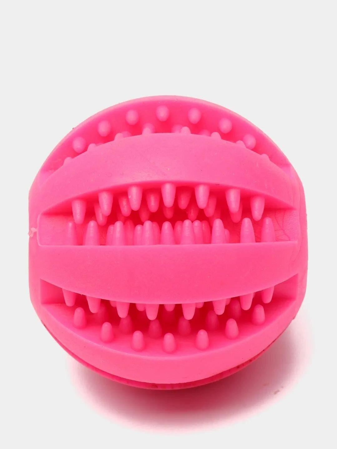 Игрушка для собак, мячик для корма, розовый 6см - фотография № 3