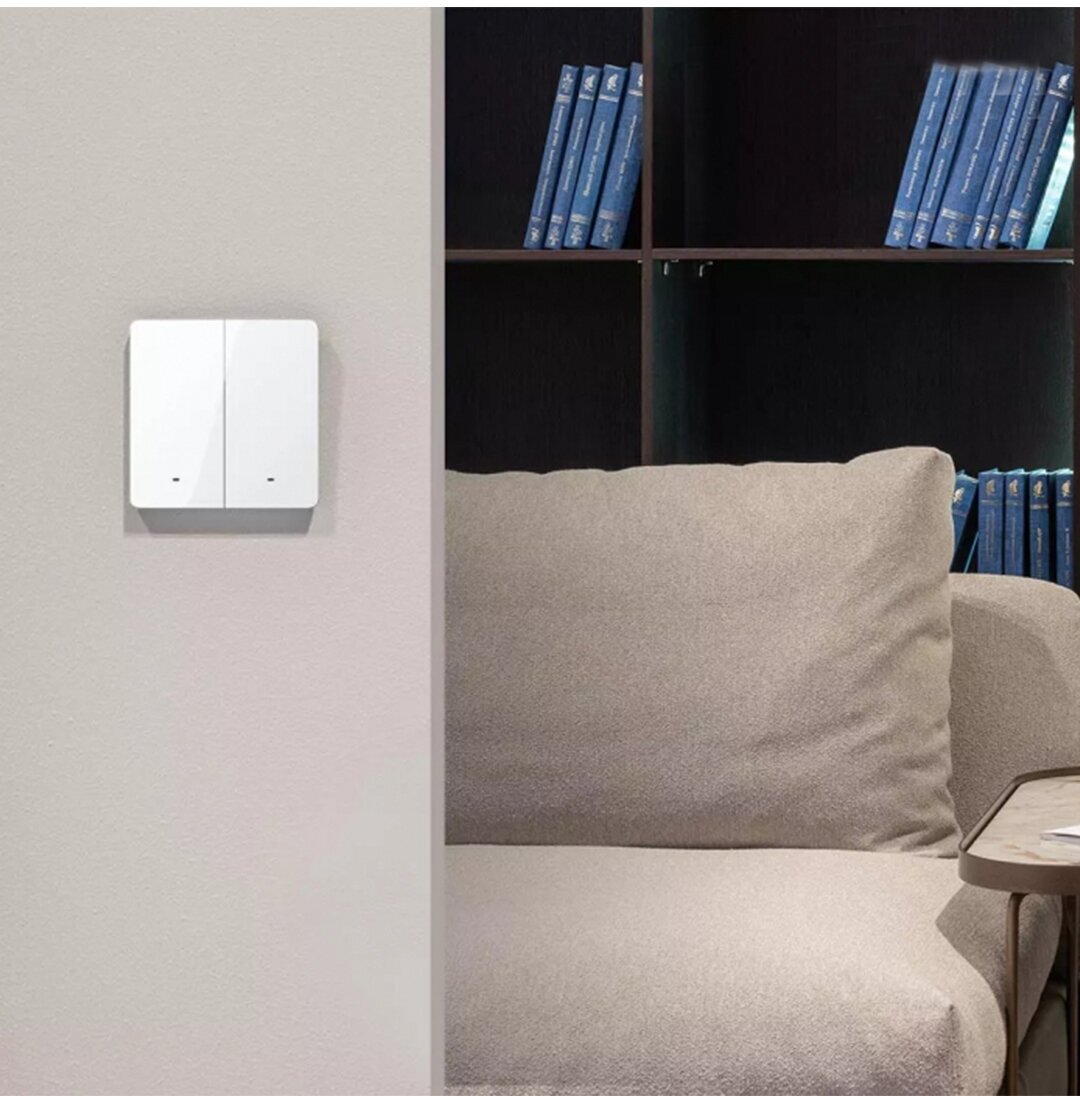 Умный выключатель двухклавишный Xiaomi Gosund Smart Wall Switch White (S5AM) - фотография № 10