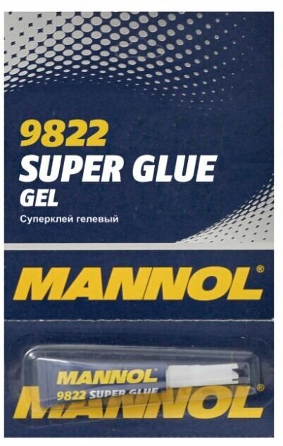 Cупер клей Маnnol 9822 Super Glue GEL 3 гр. Гелевый