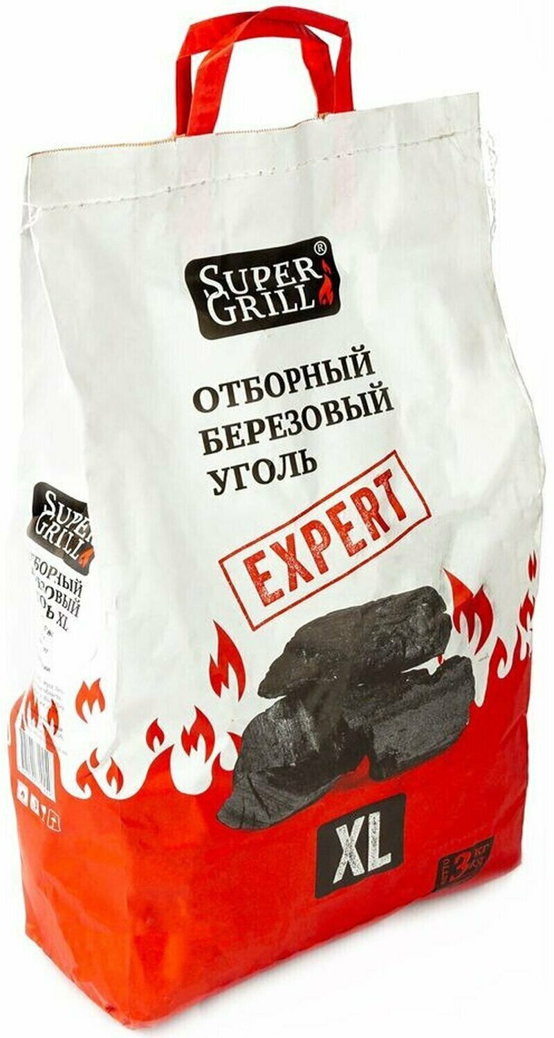 Уголь Super Grill березовый 3 кг - фотография № 3